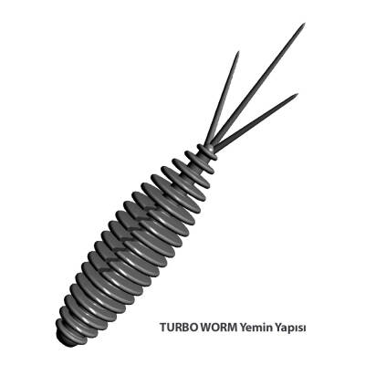 Libra Lures Turbo Worm Garlic Suni Yem - 53