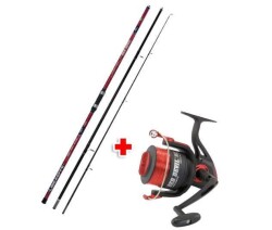 Lineaeffe 2015391 Red Devil Combo SET 420cm 120-250gr Atar FD 8000 Makine 3 BB - Lineaeffe