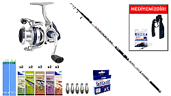Lineaeffe Sea Vortex 420cm 250gr&Okuma ARIA-8000a 1BB Surf Seti - Lineaeffe