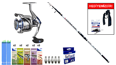 Lineaeffe Sea Vortex 420cm 250gr&Okuma Safina Pro SNP-6000 3+1 bb Surf Seti - 1