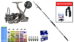 Lineaeffe Sea Vortex 420cm 250gr&Ryuji Momentum 6000 Silver 11+1BB Surf Seti - Ryuji