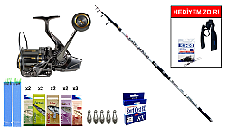 Lineaeffe Sea Vortex 420cm 250gr&Ryuji Momentym 10000 Silver UV 11+1BB Surf Seti - Ryuji
