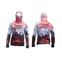 LJ DİJİTAL BASKILI BAFLI KAPŞONLU UZUN KOL - LUCKY JOHN