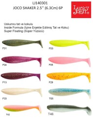 Lucky John Joco Shaker 2.5 (6.35 cm) 6P Silikon Yem - 13