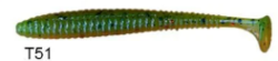 Lucky John S-Shad Tail 2.8 (7.11 cm) 7P Silikon Yem - 3