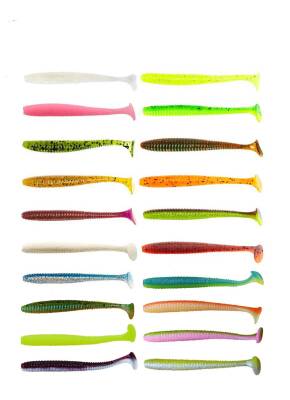 Lucky John S-Shad Tail 3.8 (9.65 cm) 5P Silikon Yem - 22