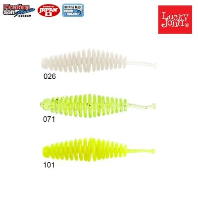 Lucky John Trick Worm 2'' (5 cm) 10p - 3
