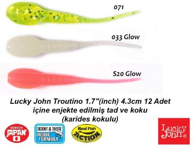 Lucky John Troutino 1.7(inch) 4.3cm 12 Adet - 3