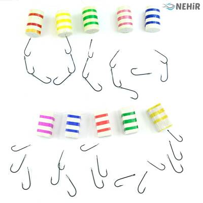 Lüfer Takım 3 İğne Double Misina Glow 100P - 1