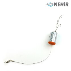 Lüfer Takımı Çelik telli İki İğneli 100P - NEHİR