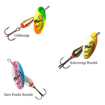 Mepps Xd Tri Fluo Olta Kaşığı - 120