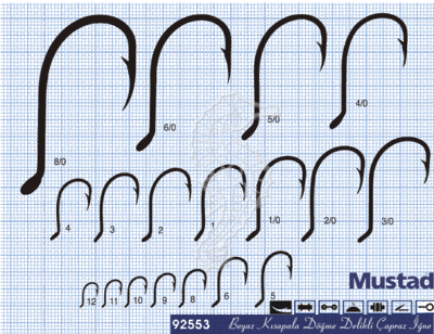 Mustad Olta İğnesi 92553 25li - 7