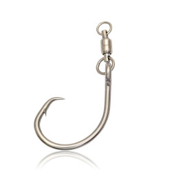 Mustad Swivel Demon Offset Circle SE39943NP 4X Strong Olta İğnesi - Mustad