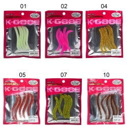 Mutant 3506 Spin Forte 75cm Aromalı LRF Silikon Suni Yem 5li Set - 6