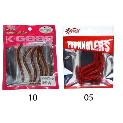 Mutant 3507 Spin Forte 85cm Aromalı LRF Silikon Suni Yem 5li Set - 1