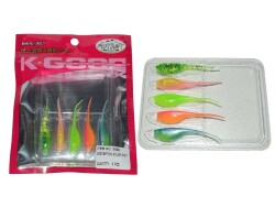 Mutant 3508 Sclops Sübye 75cm Aromalı LRF Silikon Suni Yem 5li Set - Mutant