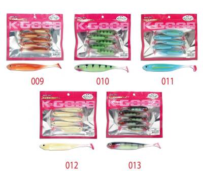 Mutant 3538 Twost Tail Flash 9cm Levrek Silikonu 5li Paket Suni Yem - 5