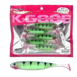 Mutant 3538 Twost Tail Flash 9cm Levrek Silikonu 5li Paket Suni Yem - 4