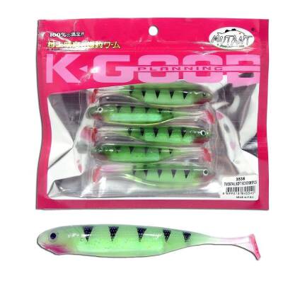 Mutant 3538 Twost Tail Flash 9cm Levrek Silikonu 5li Paket Suni Yem - 4