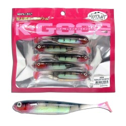 Mutant 3538 Twost Tail Flash 9cm Levrek Silikonu 5li Paket Suni Yem - 3