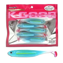 Mutant 3538 Twost Tail Flash 9cm Levrek Silikonu 5li Paket Suni Yem - Mutant