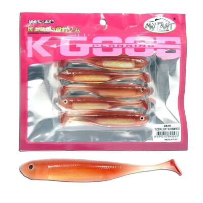 Mutant 3538 Twost Tail Flash 9cm Levrek Silikonu 5li Paket Suni Yem - 2