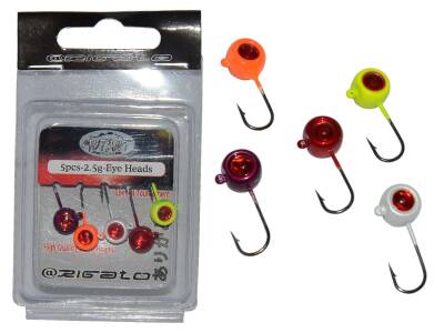 Mutant 6439 Jig Head Rigato 3D Melek Göz 15gr LRF Jig Head 5li Paket - 1