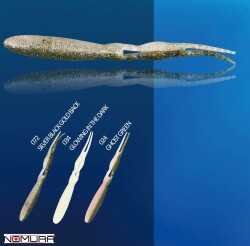Nomura Double Taıl Worm 14cm 11.5g 6 Adet Sahte Balık - Nomura