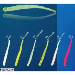 Nomura NM71503305 Stick Rib 5cm Aromalı LRF Silikon Yem 12li Set - Nomura