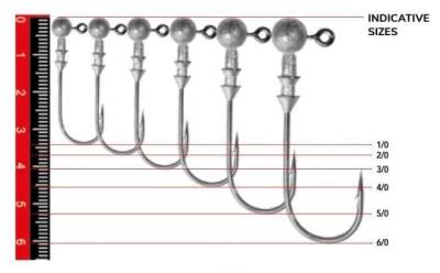 Nomura NM90007030 Round Jig Head 3lü Paket İğne30no 7gr - 1