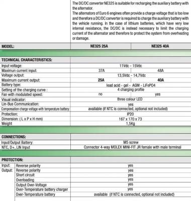 Nordelettronica 12/12-40A DC-DC Şarj + 21A Akü Şarj Cihazı - 5