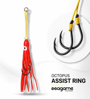 OCTOPUS ASSIST RIG 9 CM UV KIRMIZI 2K - 1