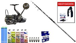 Okuma Alaris Light Tele Surf 420cm 100-250gr&Ryuji Momentum 10000 Silver UV 11+1BB Surf Seti - Okuma