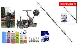 Okuma Alaris Light Tele Surf 420cm 100-250gr&Ryuji Momentum 6000 Silver 11+1 Surf Seti - Okuma