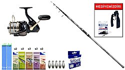 Okuma Alaris Light Tele Surf 420cm 100-250 Gr&Remixon Venom 8000 5+1BB Surf Seti - Okuma