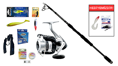 Okuma Altera Telespin 8'0'' 244 cm 15-40 gr&Daiwa Strikeforce 4000 B Teleskopik Spin Seti - 1