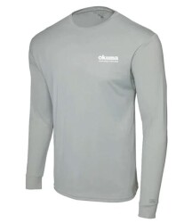 Okuma Aquatek Long Sleeve Sun Shirt Grey - Okuma