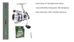 Okuma Aria 6000 - Kendo Spider Boat 1.60cm 100-200gr Tekne Seti - Okuma