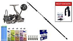 Okuma Aria Tele Surf 4,20 cm 100-250 gr&Ryuji Momentum 6000 Silver 11+1BB Surf Seti - Okuma