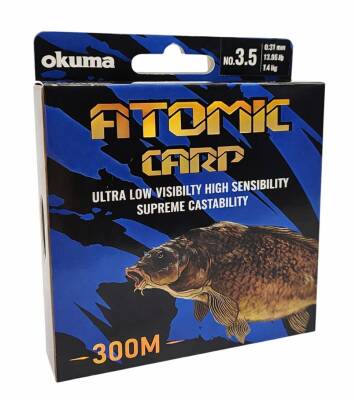 Okuma Atomic Carp Nylon Clear Color 300m Misina - 1