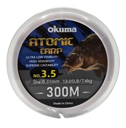 Okuma Atomic Carp Nylon Clear Color 300m Misina - 2