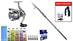 Okuma Carbonite Tele Surf 12' 360 cm 80-150gr&Okuma Safina Pro SNP-6000 3+1 bb Surf Seti - KENDO