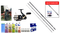 Okuma Ceymar Surf 4,30 m&Remixon Venom 9000 5+1BB Surf Seti - Okuma