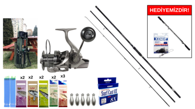 Okuma Ceymar Surf 4,30 m&Ryuji Momentum 6000 Silver Surf Seti - 1