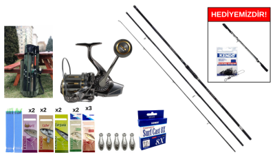 Okuma Ceymar Surf 4,30m&Ryuji Momentum 10000 Silver Surf Seti - 1