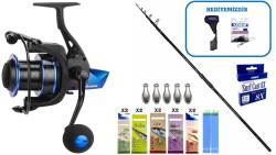 Okuma Ceymar Tele Surf 4.30m 100-250gr & Okuma Rockaway RA-8000 Profesyonel Surf Seti - Okuma