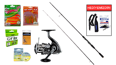 Okuma Epixor 213cm 1-8gr&Daiwa Crossfire 26 LT 1000 LRF Seti - 1
