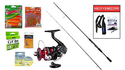 Okuma Epixor 213cm 1-8gr&Shimano Sienna 500 FG LRF Seti - 1