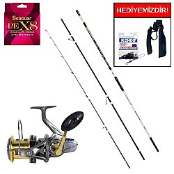 Okuma Flite+ Super Light Surf 420cm 100-250gr&Remixon Avenger 9000 7+1 Kurşun Arkası Set - Okuma
