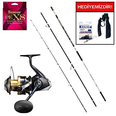 Okuma Flite+ Super Light Surf 420cm 100-250gr&Shimano Spheros 8000 SW A HG Kurşun Arkası Set - 1